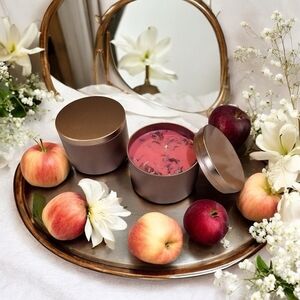 Orchid & Vine Handcrafted Premium Soy Wax Hand Poured Tin Candle 8 oz Long Burn